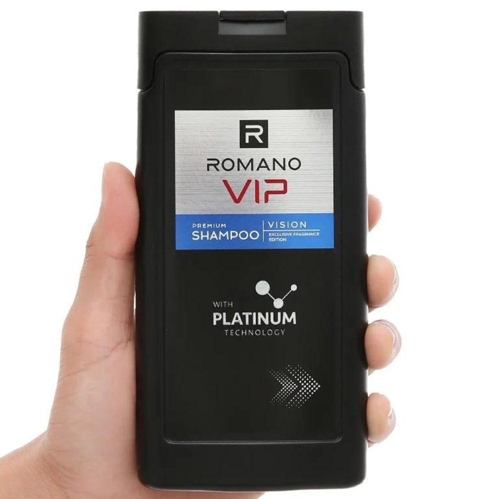 Dầu gội hương nước hoa cao cấp Romano VIP Vision/Passion 180g