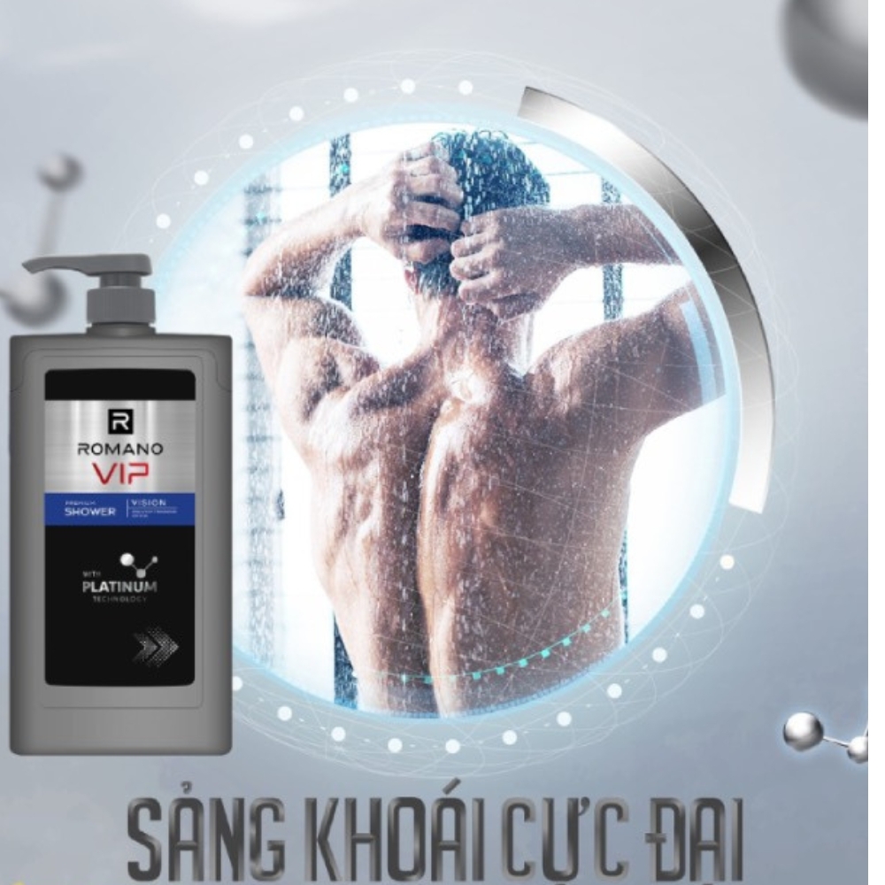 Sữa tắm hương nước hoa cao cấp Romano VIP Vision/Passion 650g