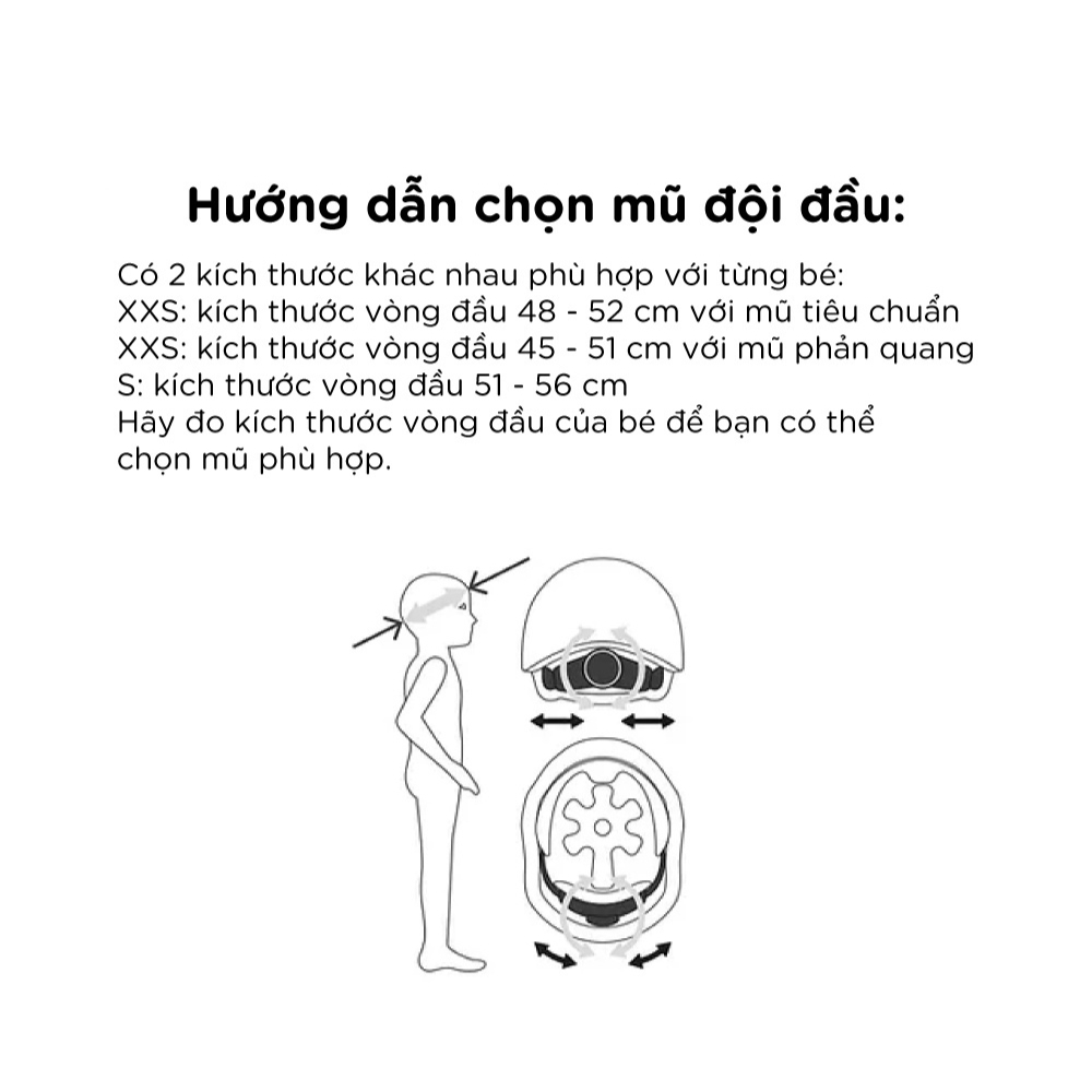 Mũ đội đầu cho bé Scoot and Ride Size XXS/S (Ash)