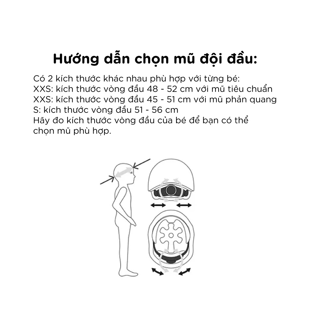 Mũ đội đầu cho bé Scoot and Ride Size XXS/S (forest)