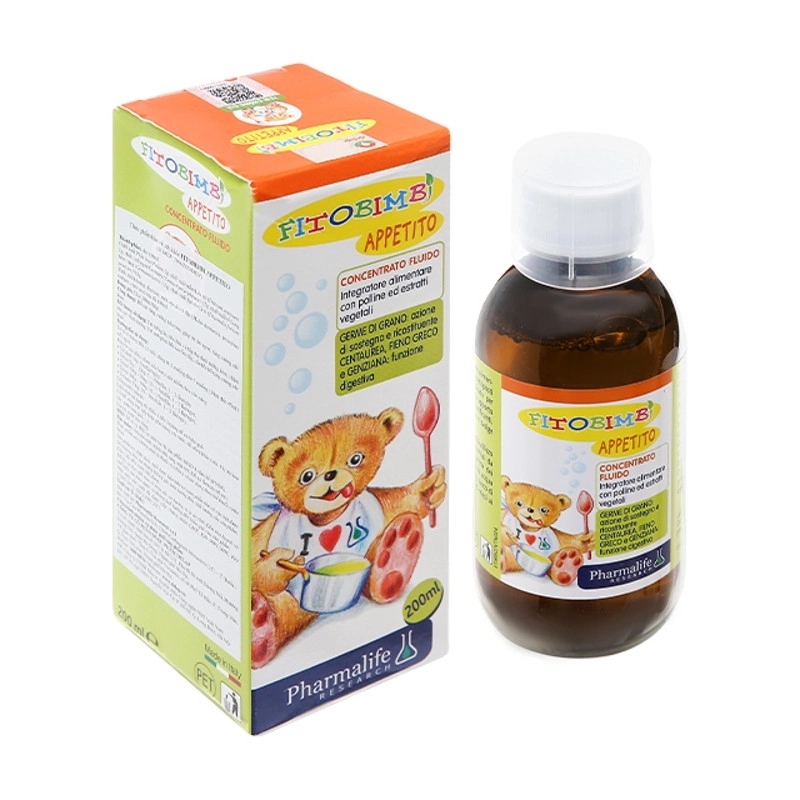 Siro Fitobimbi Appetito hỗ trợ tăng cường tiêu hóa 200ml (6 tháng - 12 tuổi)