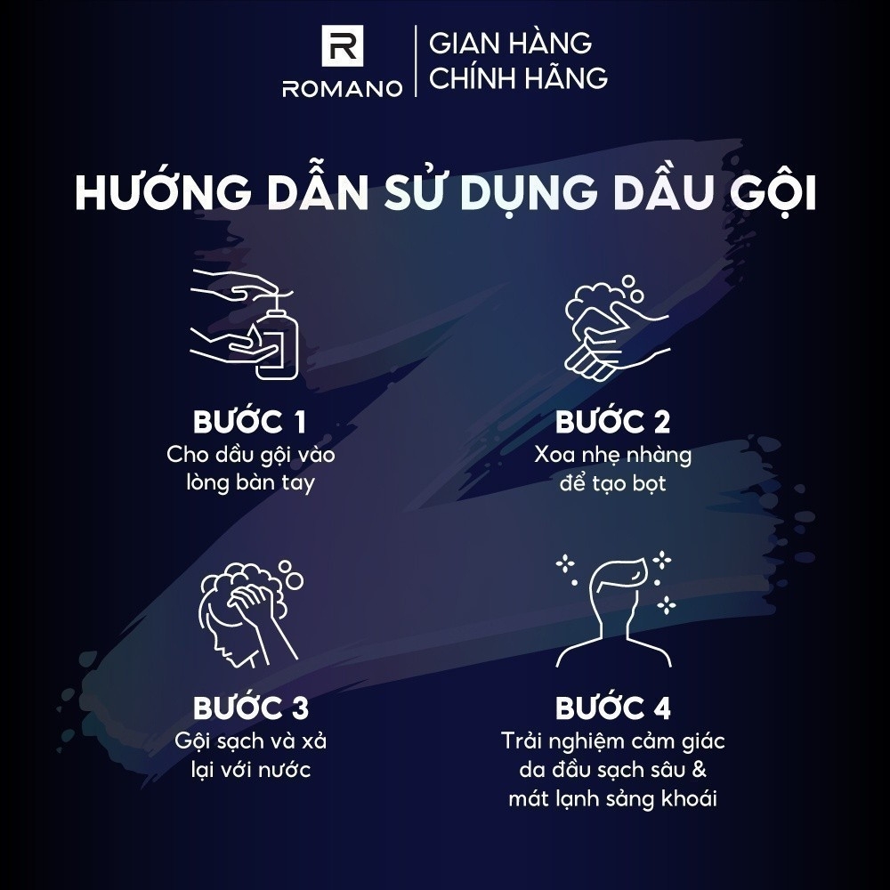 Dầu gội sạch sâu Romano Genz Sea Breeze/Forest Cedar 610g