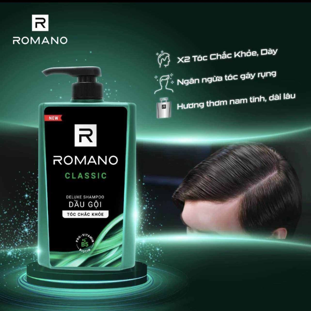 Dầu gội hương nước hoa Romano Classic/Attitude 900g