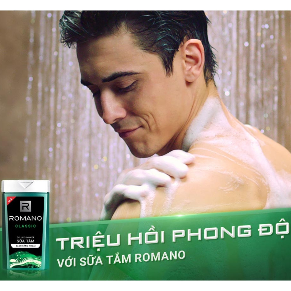 Sữa tắm hương nước hoa Romano Classic/Attitude/Force/Gentleman 180g