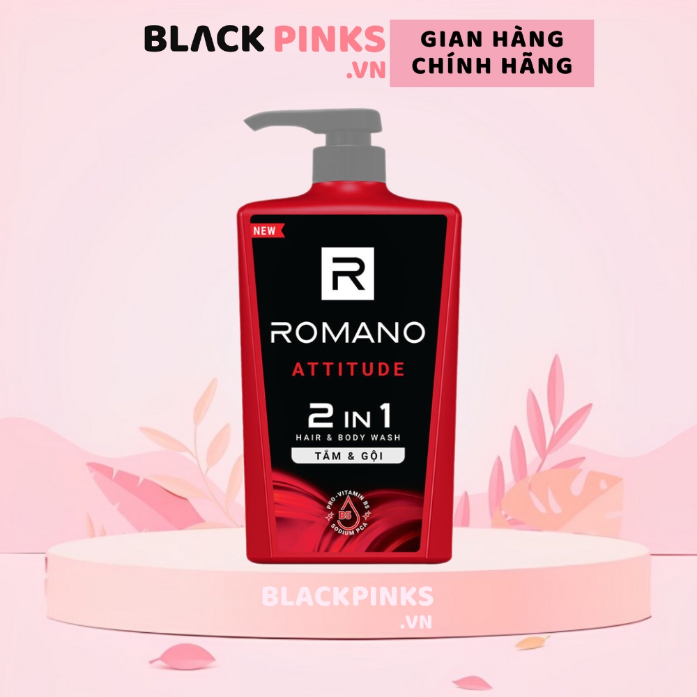 Tắm gội 2in1 hương nước hoa Romano Classic/Attitude/Force 650g