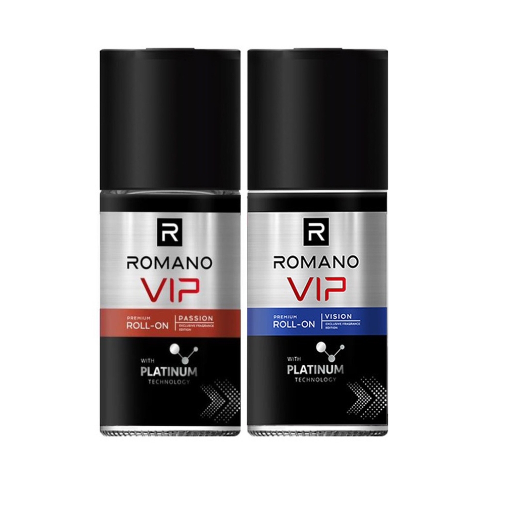 Lăn khử mùi hương nước hoa cao cấp Romano VIP Vision/Passion 50ml