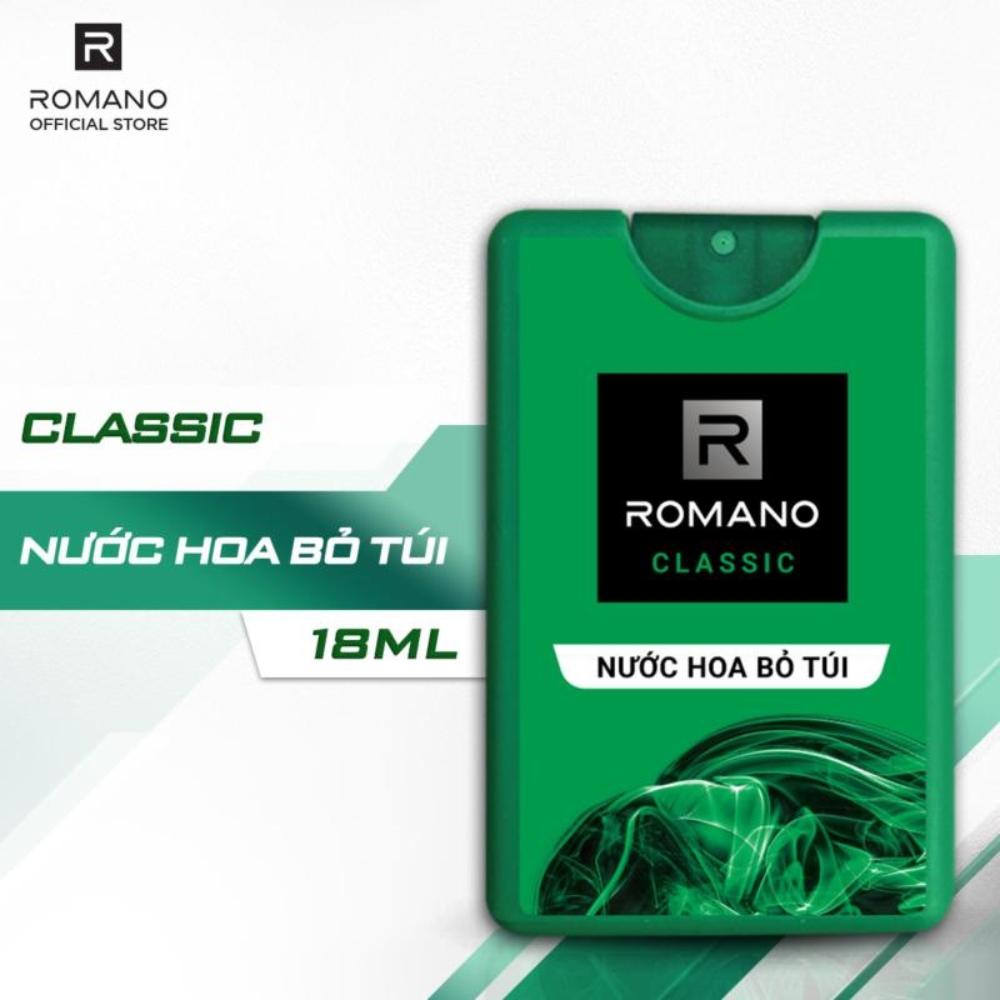 Nước hoa nam bỏ túi Romano Classic/Attitude/Force/Gentleman 18ml