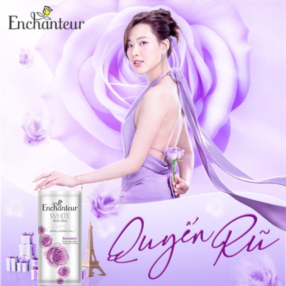 Dây 12 gói 6g sữa tắm dưỡng da Enchanteur Charming/Magic/Sensation/Romantic