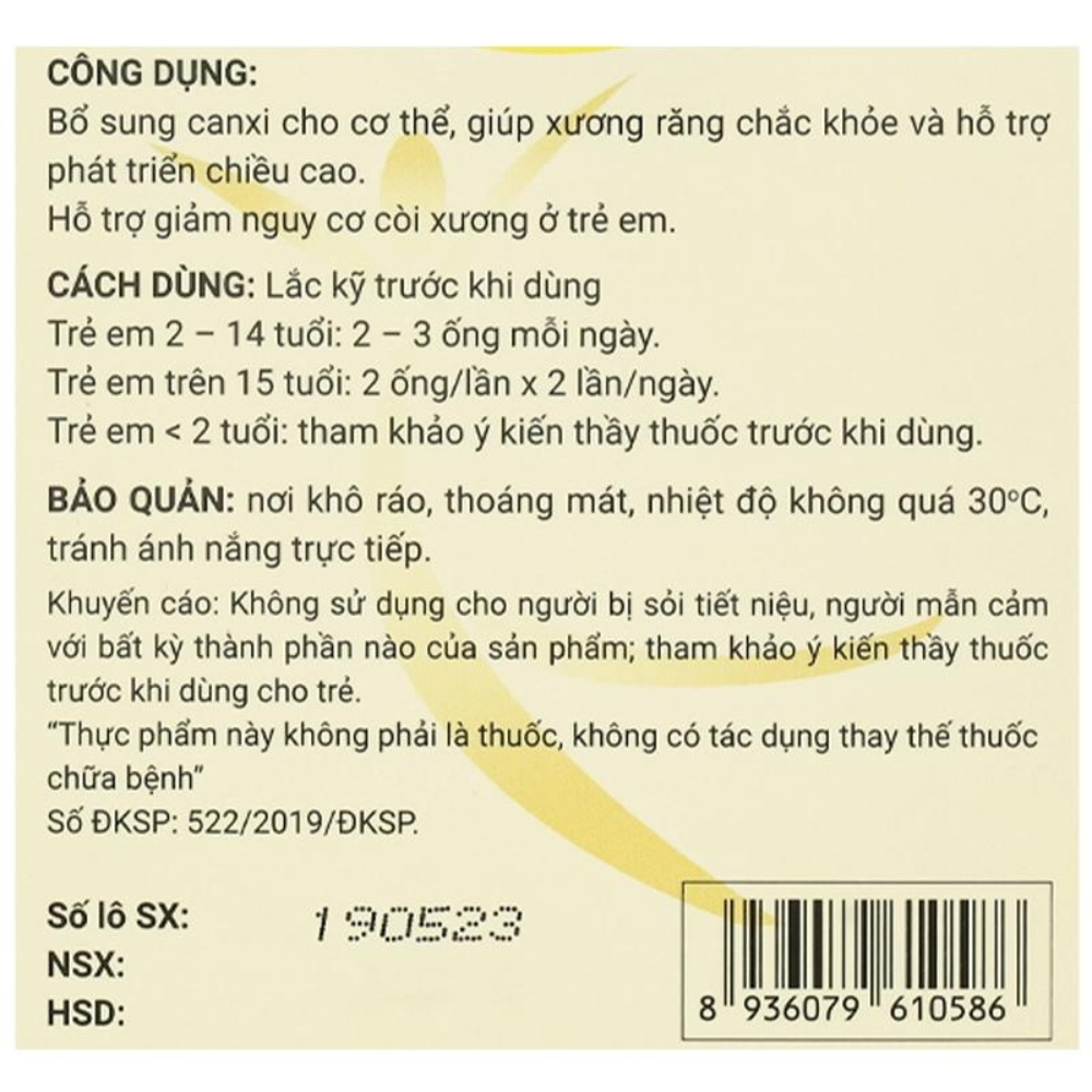 Siro Avisure Calkid hỗ trợ phát triển chiều cao 30 ống cho bé từ 2 tuổi