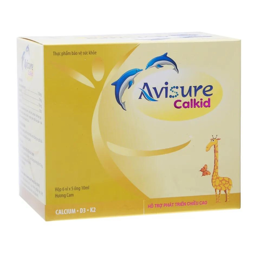 Siro Avisure Calkid hỗ trợ phát triển chiều cao 30 ống cho bé từ 2 tuổi