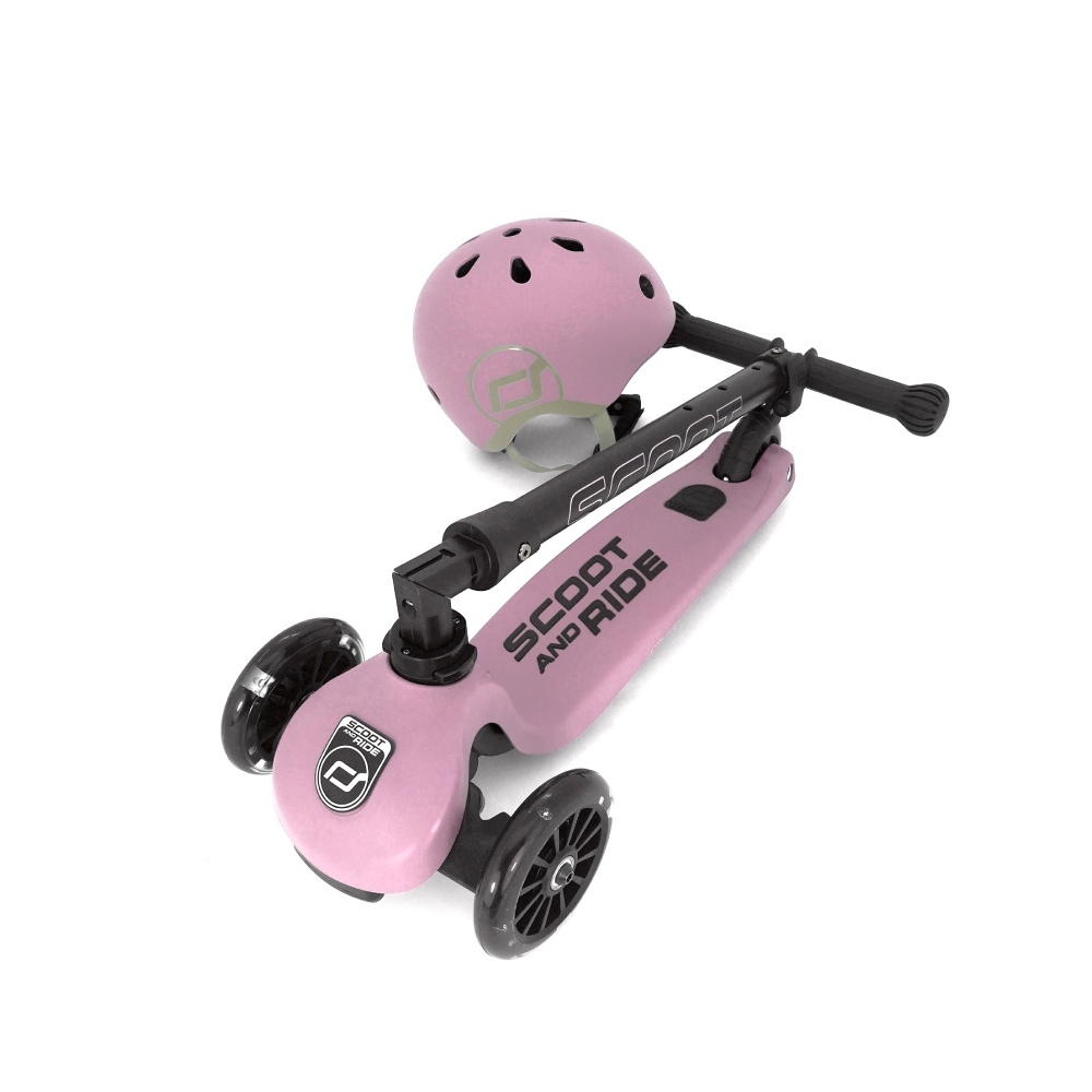 Xe Scooter trẻ em Scoot and Ride Highwaykick 3 LED (rose)