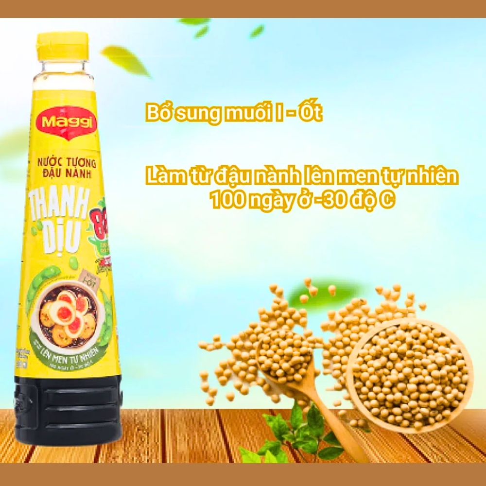 Nước tương đậu nành Maggi thanh dịu chai 200ml/300ml/450ml/700ml