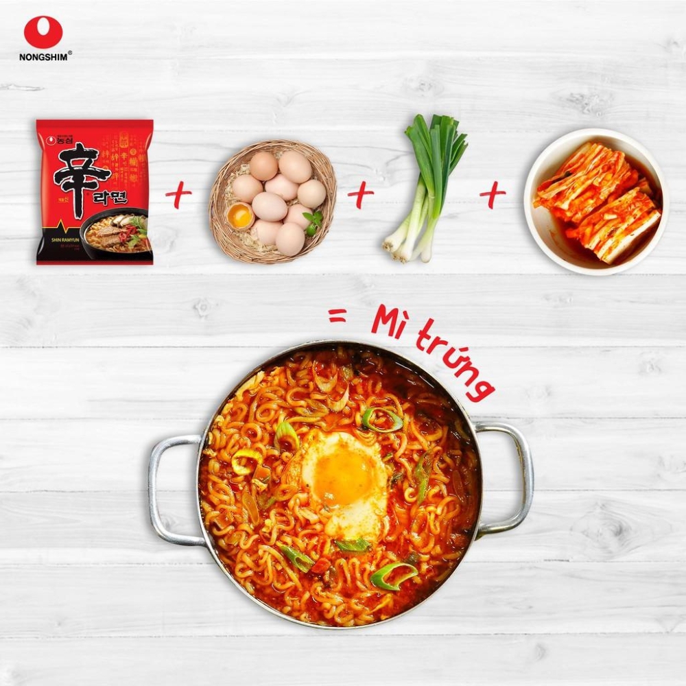 Thùng 40 gói mì cay Hàn Quốc Shin Ramyun 120g/gói