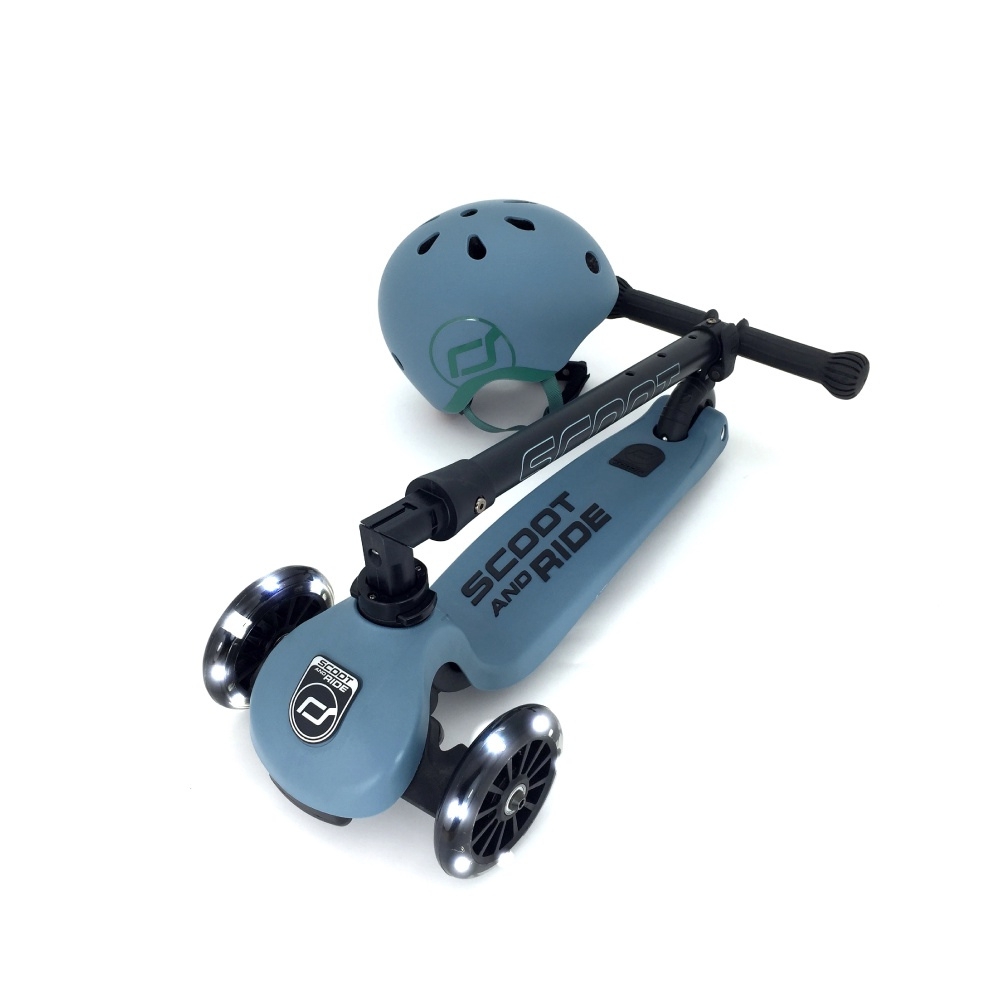 Xe scooter trẻ em Scoot and Ride Highwaykick 3 LED (steel)