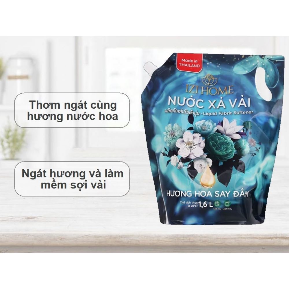 Nước xả vải Izi home nước hoa say đắm 1.6L