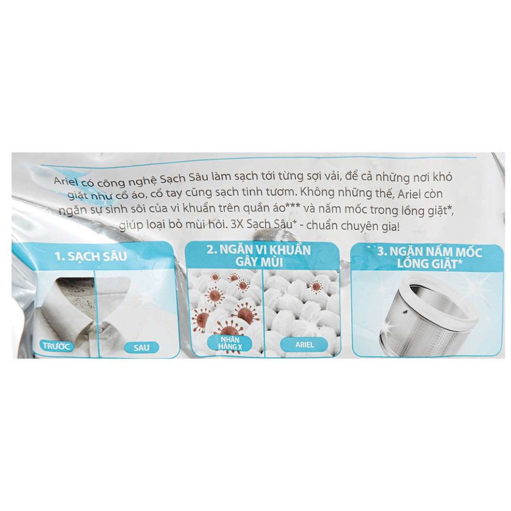 Nước giặt Ariel chuyên gia cửa trên 3.2kg