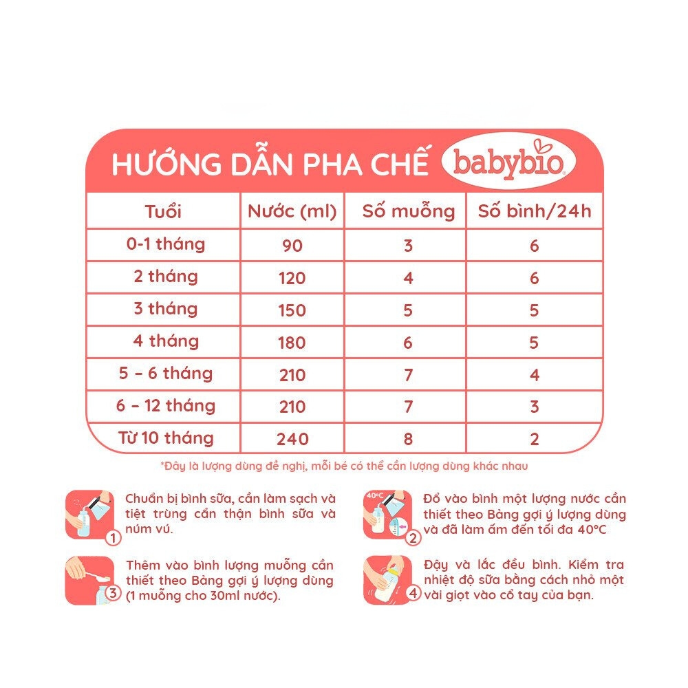 Sữa bò hữu cơ Babybio số 1/số 2/số 3 dòng Optima bổ sung lợi khuẩn 800g dành cho bé từ sơ sinh đến 36 tháng tuổi