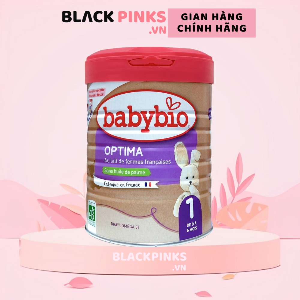 Sữa bò hữu cơ Babybio số 1/số 2/số 3 dòng Optima bổ sung lợi khuẩn 800g dành cho bé từ sơ sinh đến 36 tháng tuổi