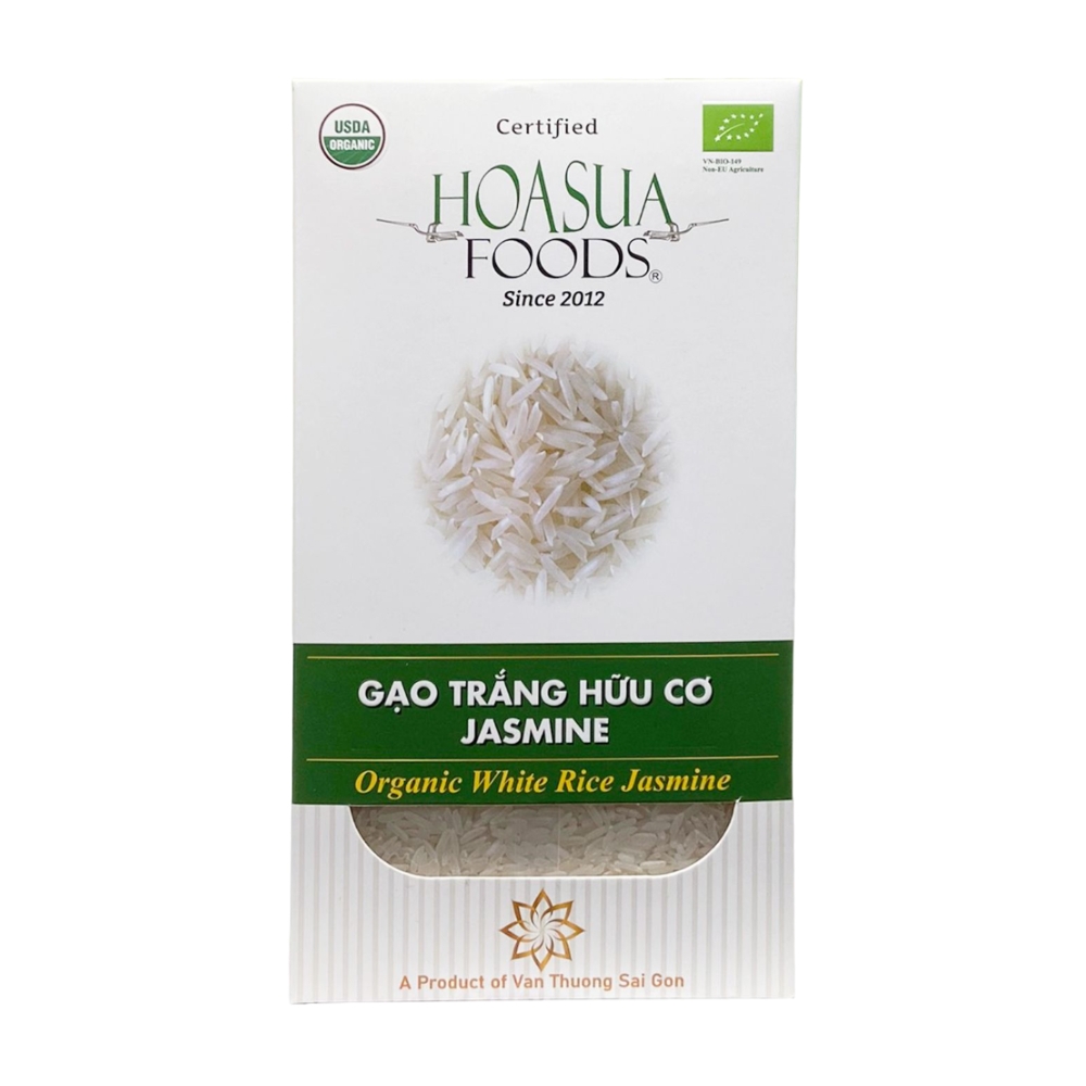 Gạo trắng hữu cơ Jasmine Hoa Sữa 1kg