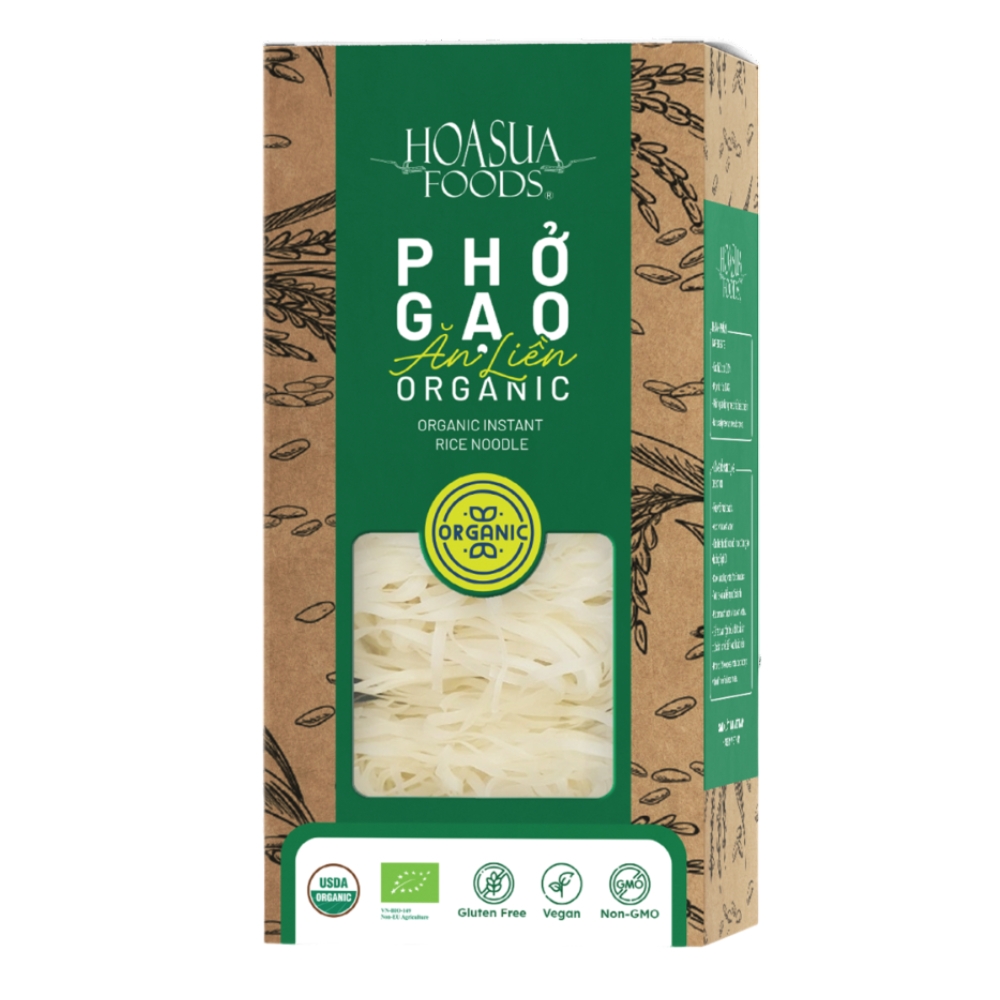 Phở gạo ăn liền hữu cơ Hoa Sữa 60gx6