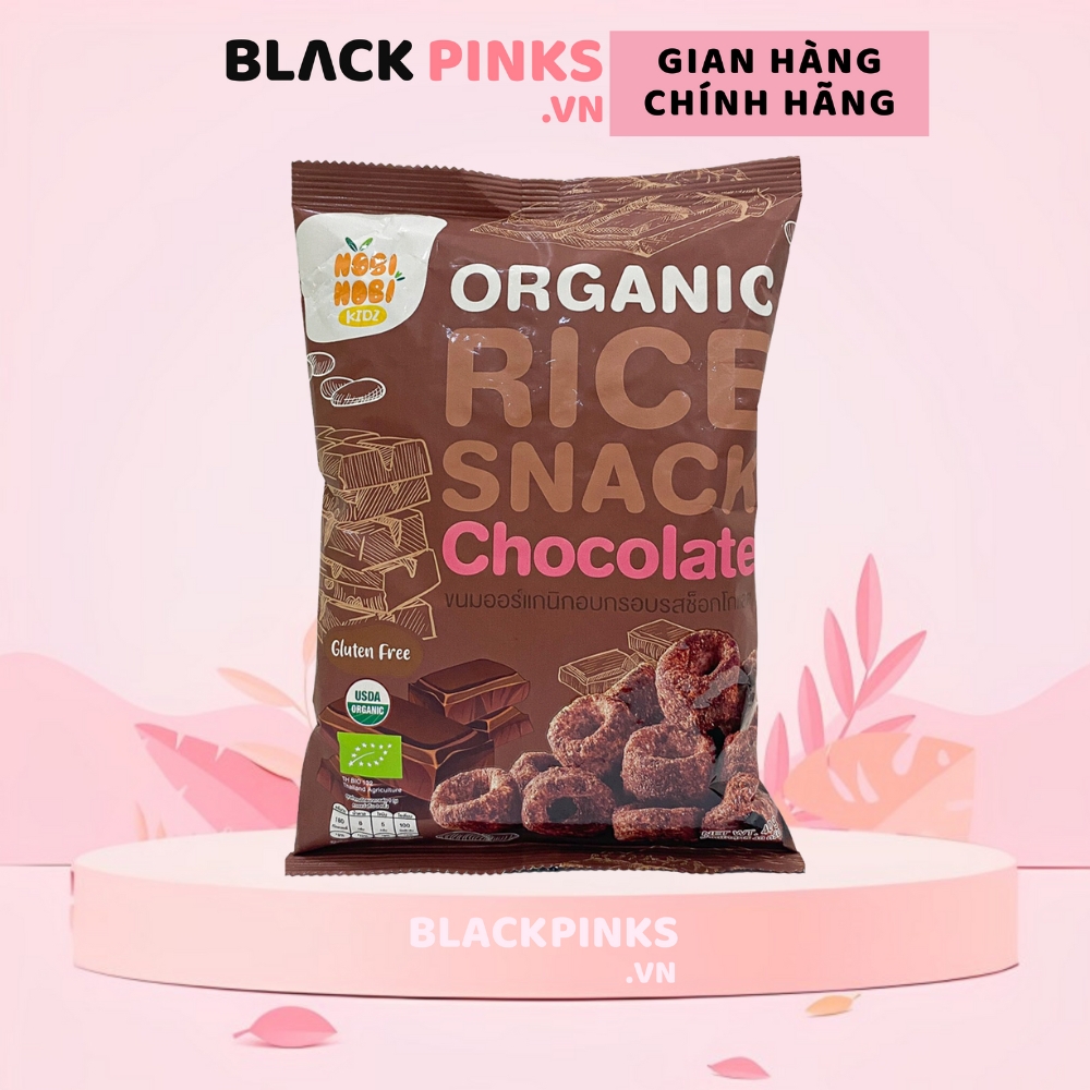 Thực phẩm bổ sung bánh snack gạo hữu cơ Nobi Nobi vị phô mai/vị socola/vị truyền thống 40g dành cho bé từ 18 tháng tuổi