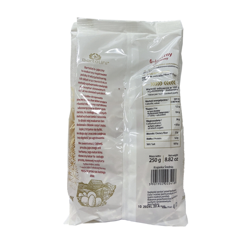 Mì sợi 6 trứng Bartolini 250g