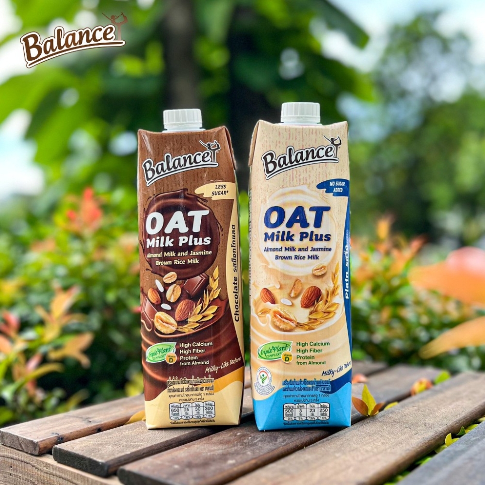 Thực phẩm bổ sung sữa yến mạch, hạnh nhân Balance vị truyền thống/vị socola 180ml/1 lít