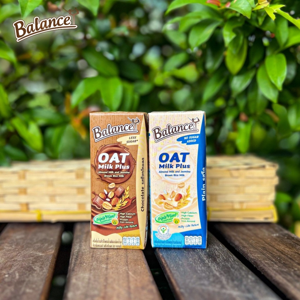 Thực phẩm bổ sung sữa yến mạch, hạnh nhân Balance vị truyền thống/vị socola 180ml/1 lít