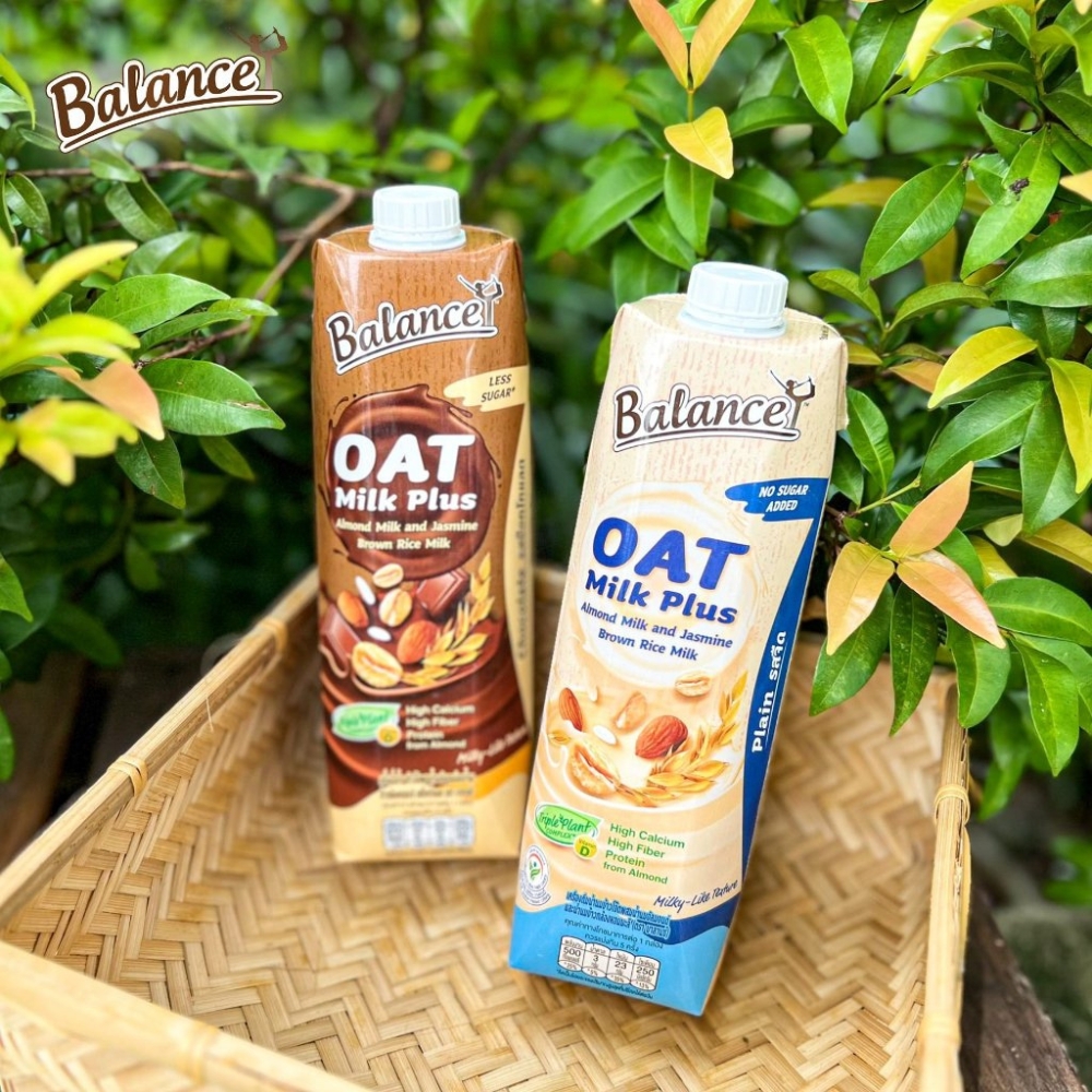 Thực phẩm bổ sung sữa yến mạch, hạnh nhân Balance vị truyền thống/vị socola 180ml/1 lít