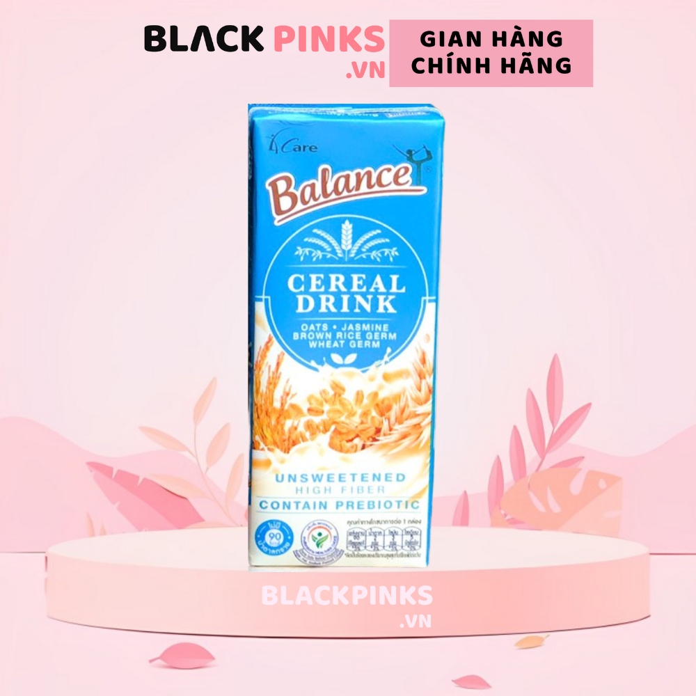 Sữa hạt ngũ cốc không đường/mè đen/truyền thống/socola 4Care Balance 180ml