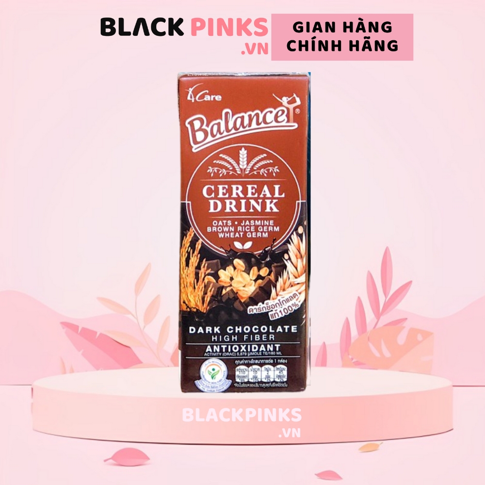 Sữa hạt ngũ cốc không đường/mè đen/truyền thống/socola 4Care Balance 180ml