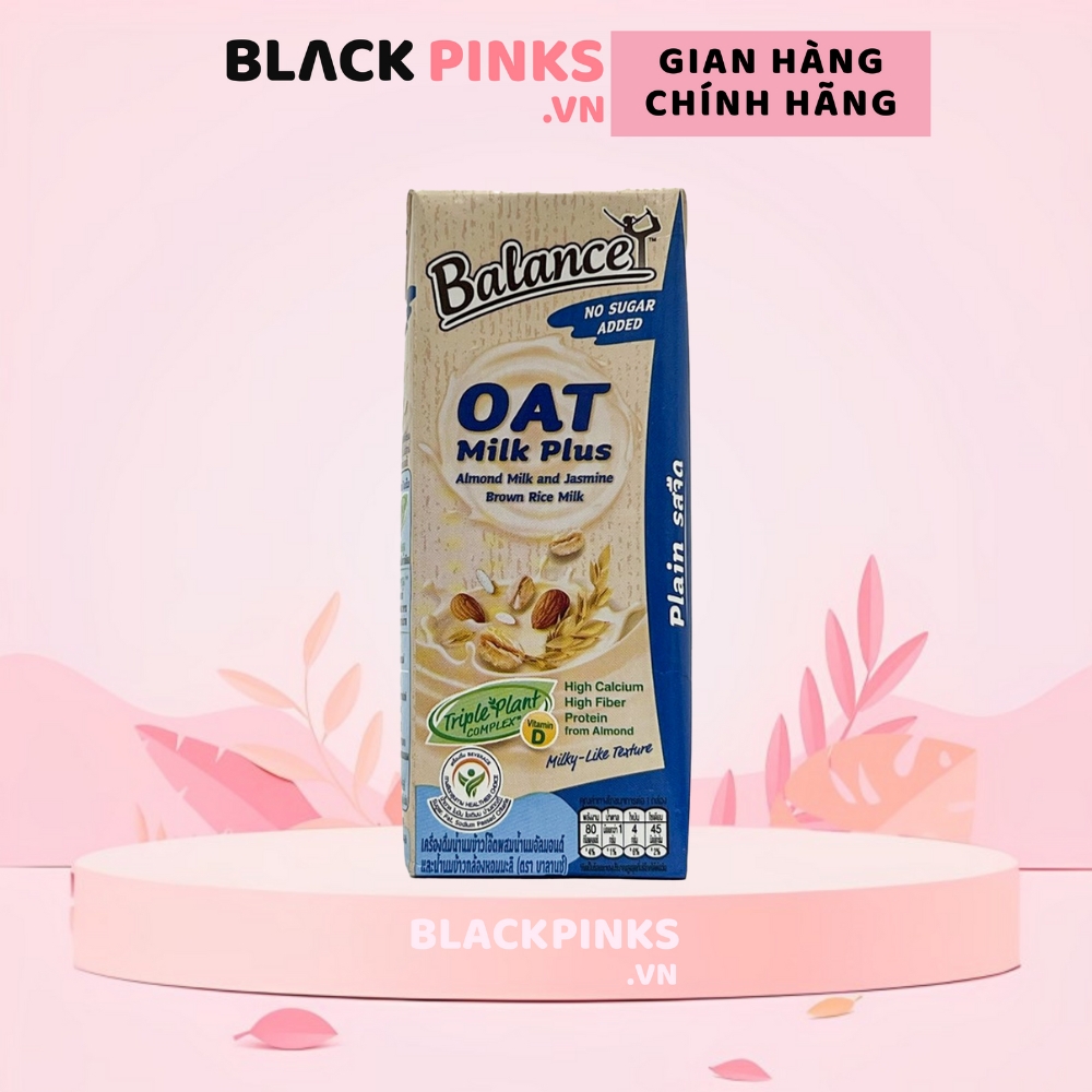 Thực phẩm bổ sung sữa yến mạch, hạnh nhân Balance vị truyền thống/vị socola 180ml/1 lít