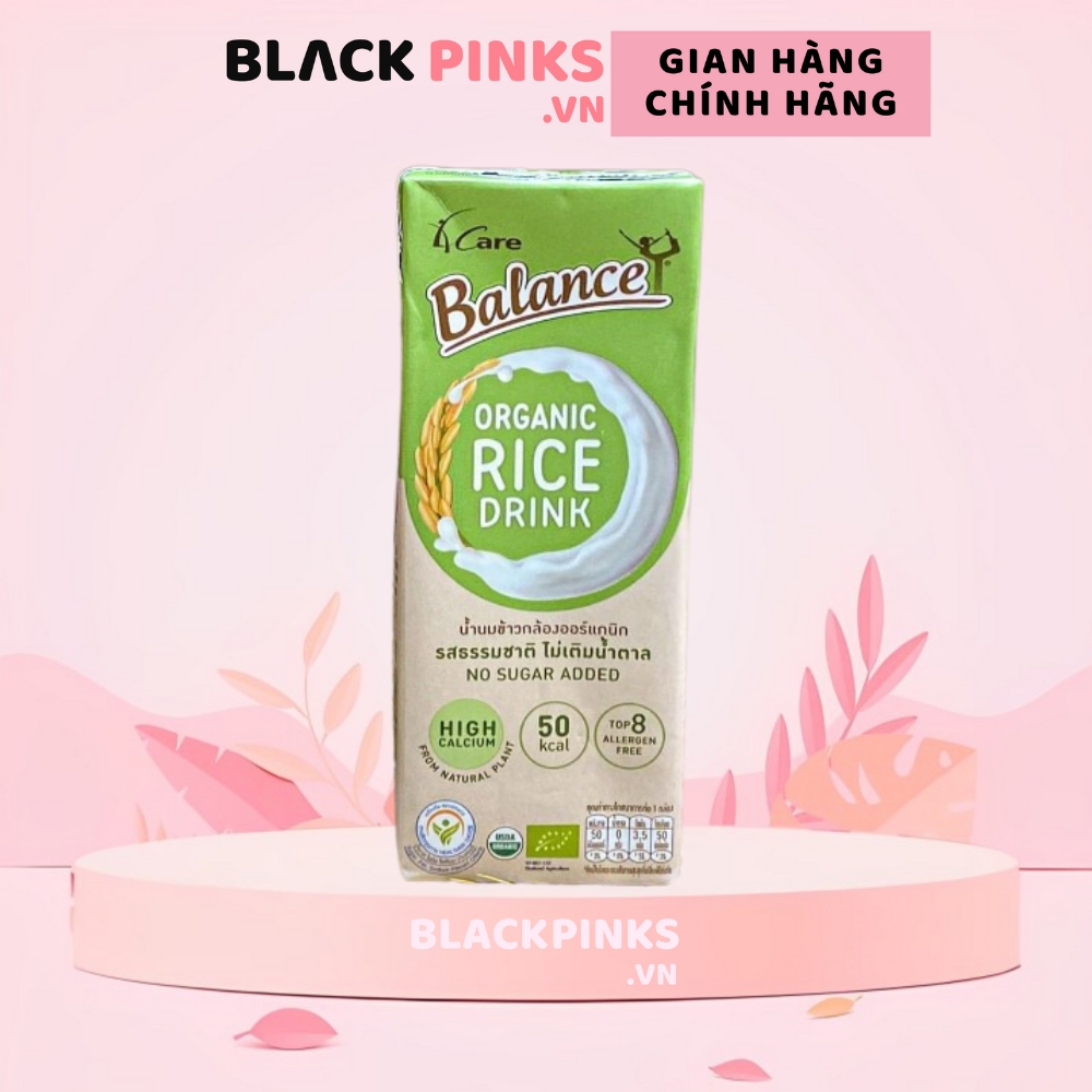 Sữa gạo trắng/gạo tím hữu cơ không đường/hương vani 4Care Balance 180ml