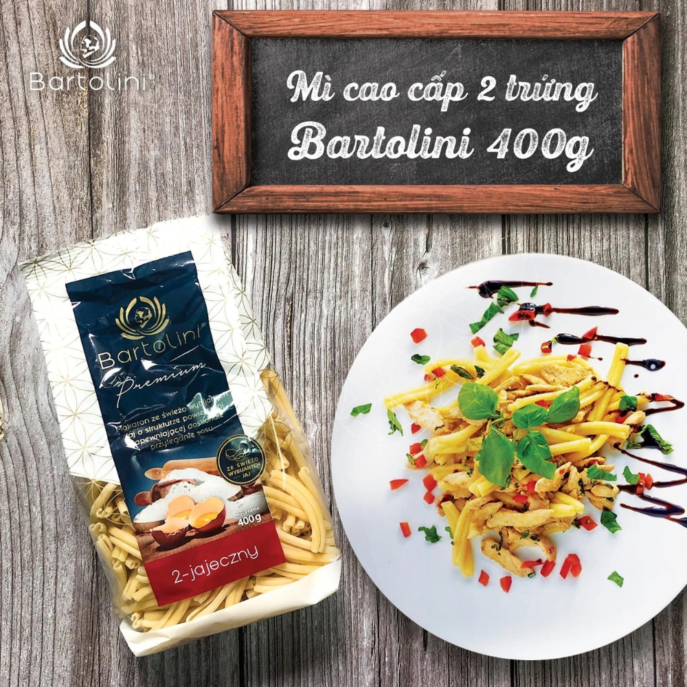 Mì cao cấp 2 trứng Bartolini 400g