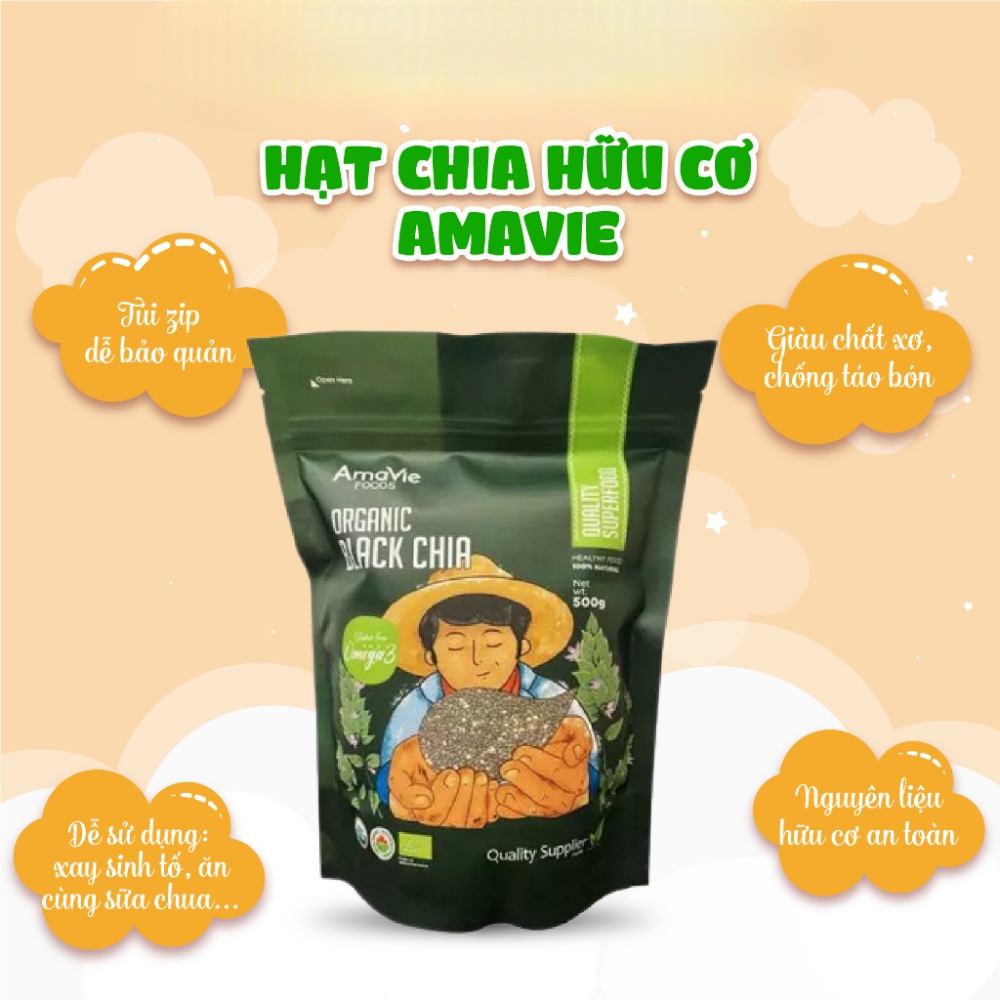Hạt chia hữu cơ Amavie Foods 250g
