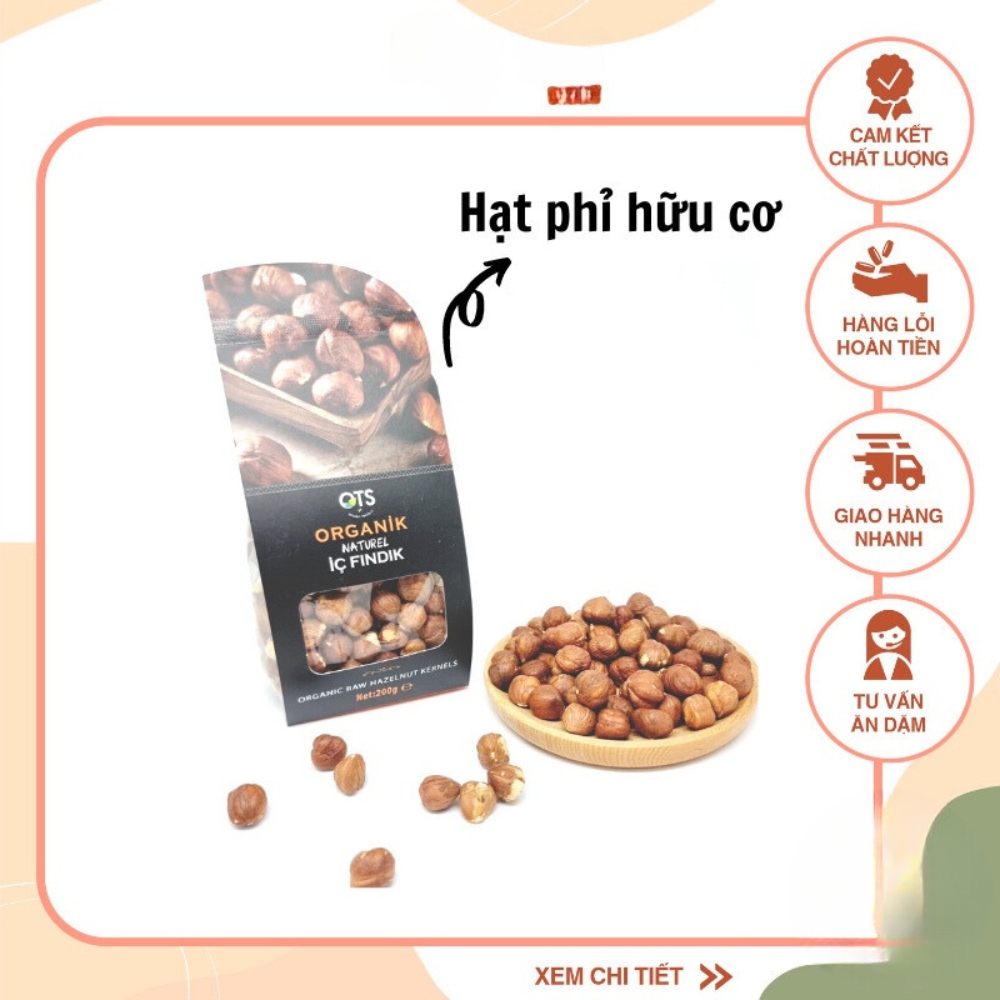 Hạt phỉ hữu cơ OTS Organik 200g