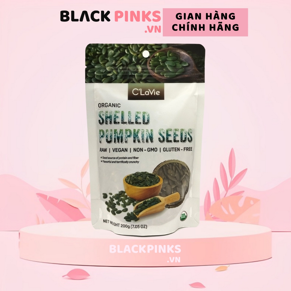 Hạt kê/hạt bí/hạt mè đen/hạt mè vàng/hạt lanh nâu/hạt lanh vàng/hạt chia hữu cơ đã tách vỏ C'LaVie 200g