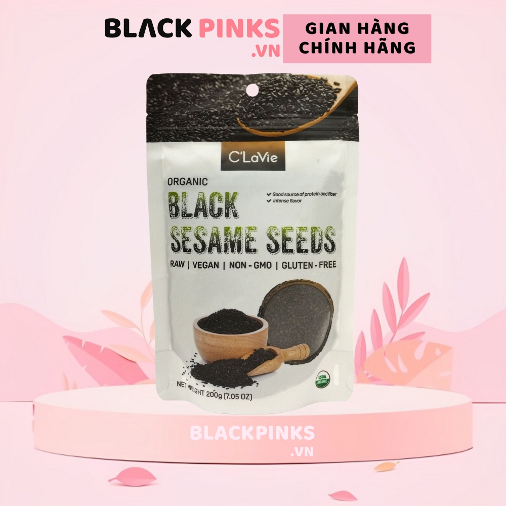 Hạt kê/hạt bí/hạt mè đen/hạt mè vàng/hạt lanh nâu/hạt lanh vàng/hạt chia hữu cơ đã tách vỏ C'LaVie 200g
