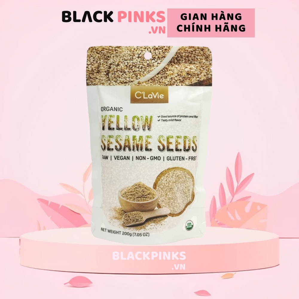 Hạt kê/hạt bí/hạt mè đen/hạt mè vàng/hạt lanh nâu/hạt lanh vàng/hạt chia hữu cơ đã tách vỏ C'LaVie 200g