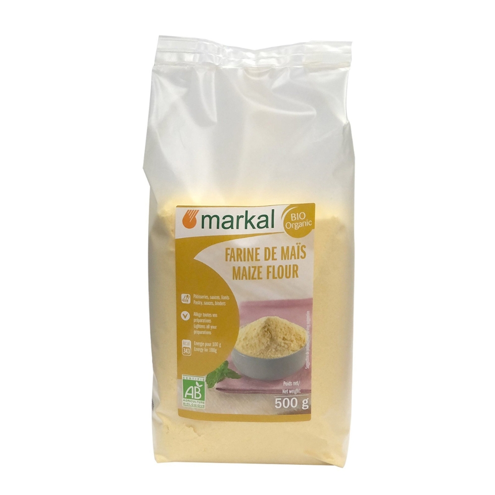 Bột bắp hữu cơ hạt mịn Markal 500g