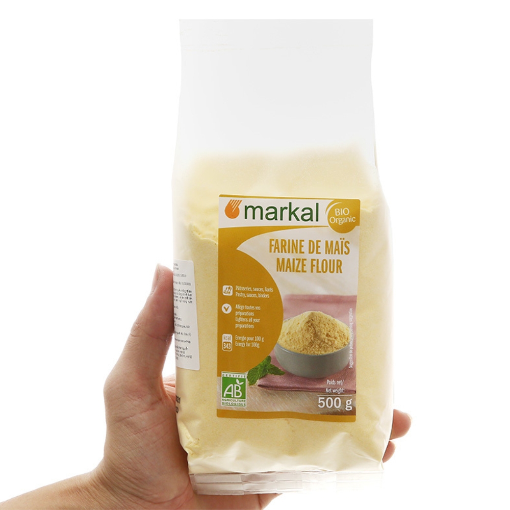 Bột bắp hữu cơ hạt mịn Markal 500g