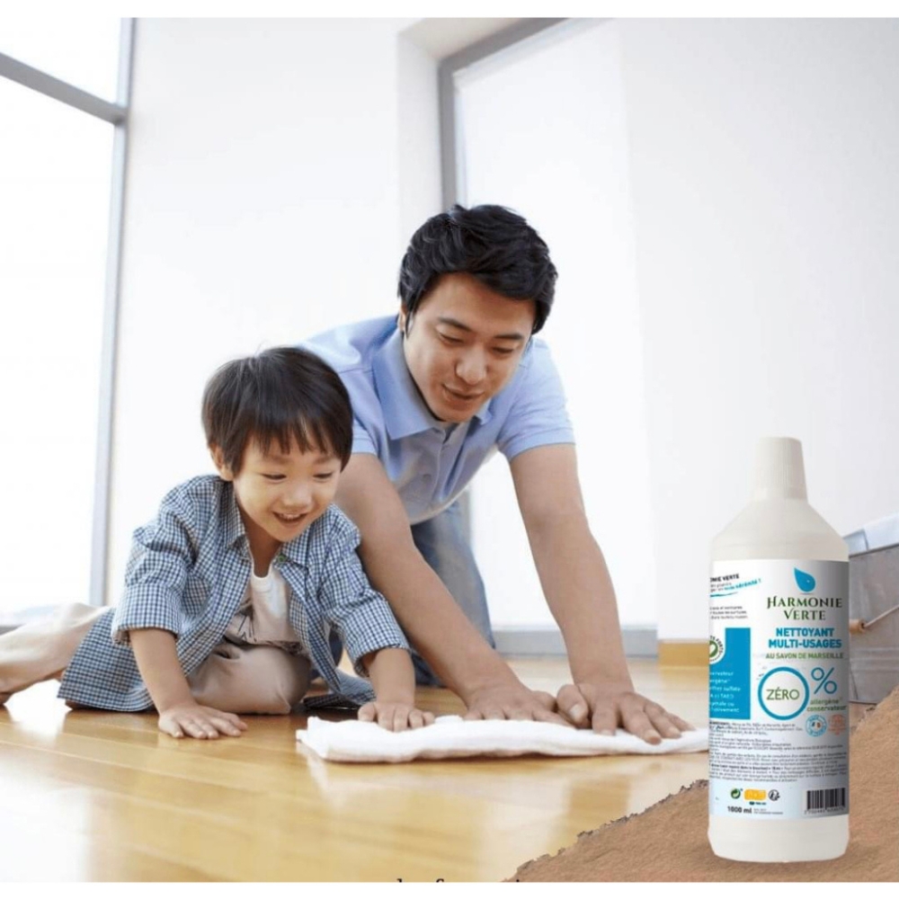 Tẩy rửa đa năng nhiều bề mặt hữu cơ Harmonie Verte 1 lít