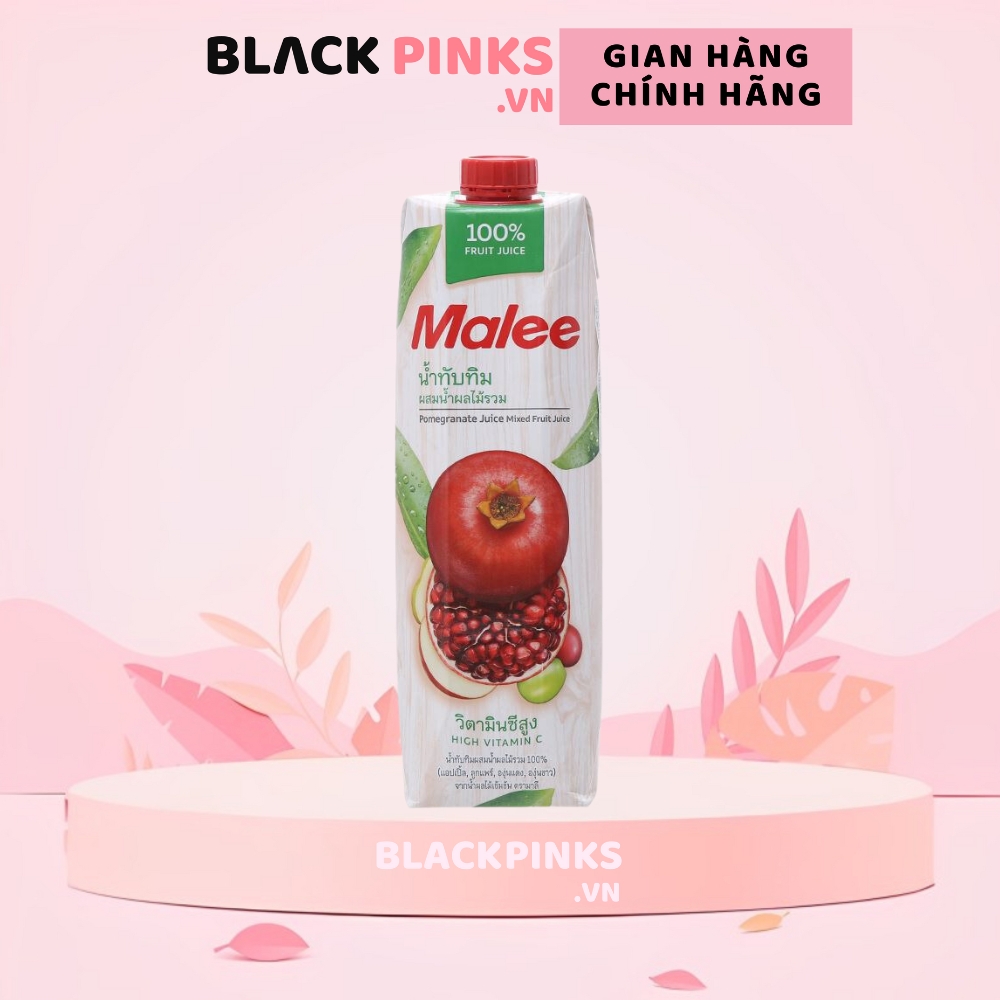 Nước ép nho/lựu & trái cây/berry & trái cây/Vải/Cherry không đường Malee 1 lít