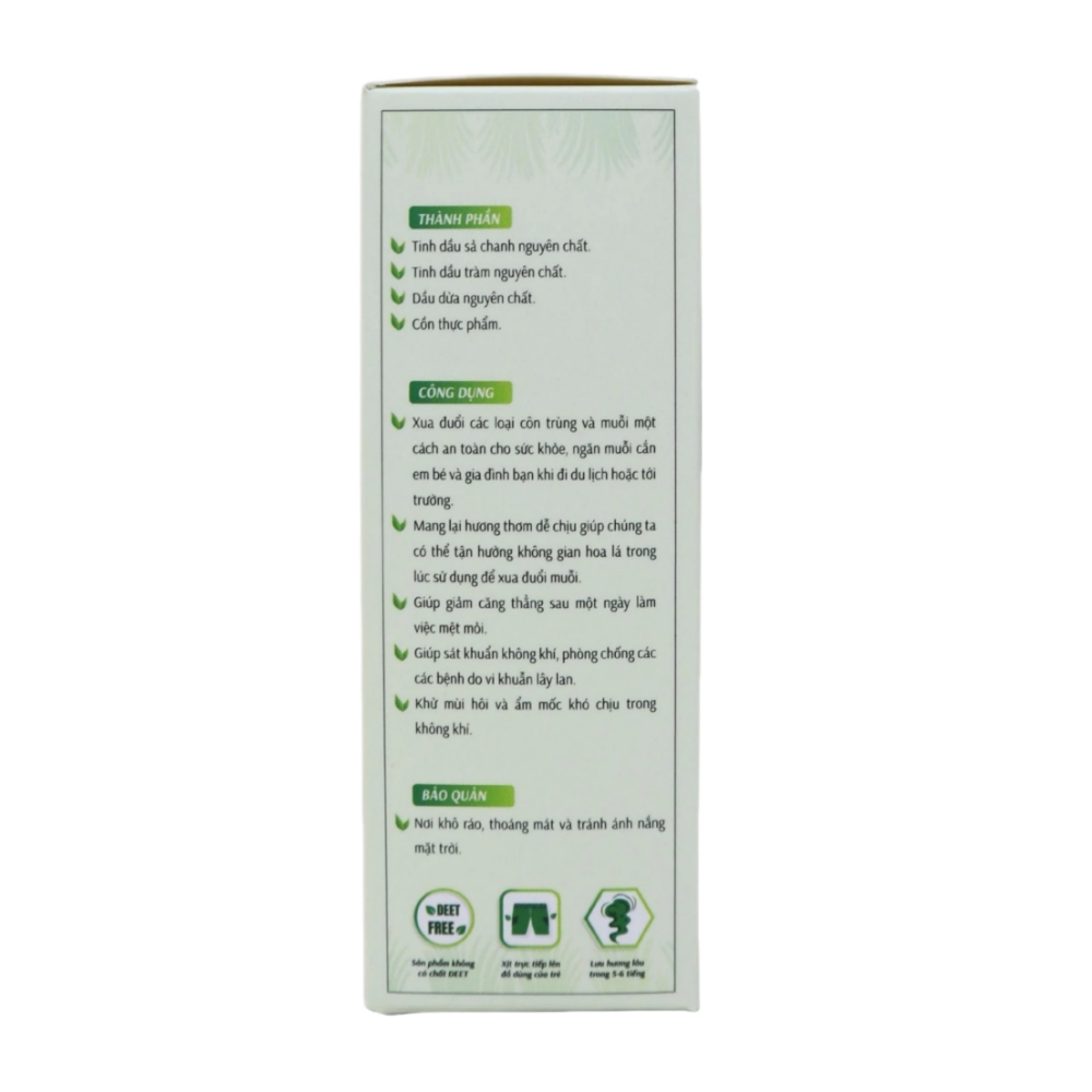 Tinh dầu xịt đuổi muỗi kiến sả chanh dừa X-Mos 50ml