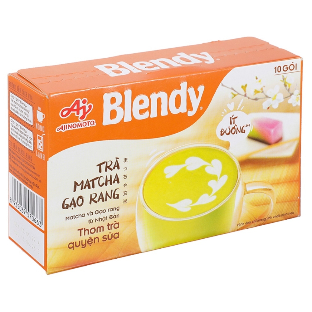 Trà matcha gạo rang Blendy hộp 160g (10 gói x 16g)
