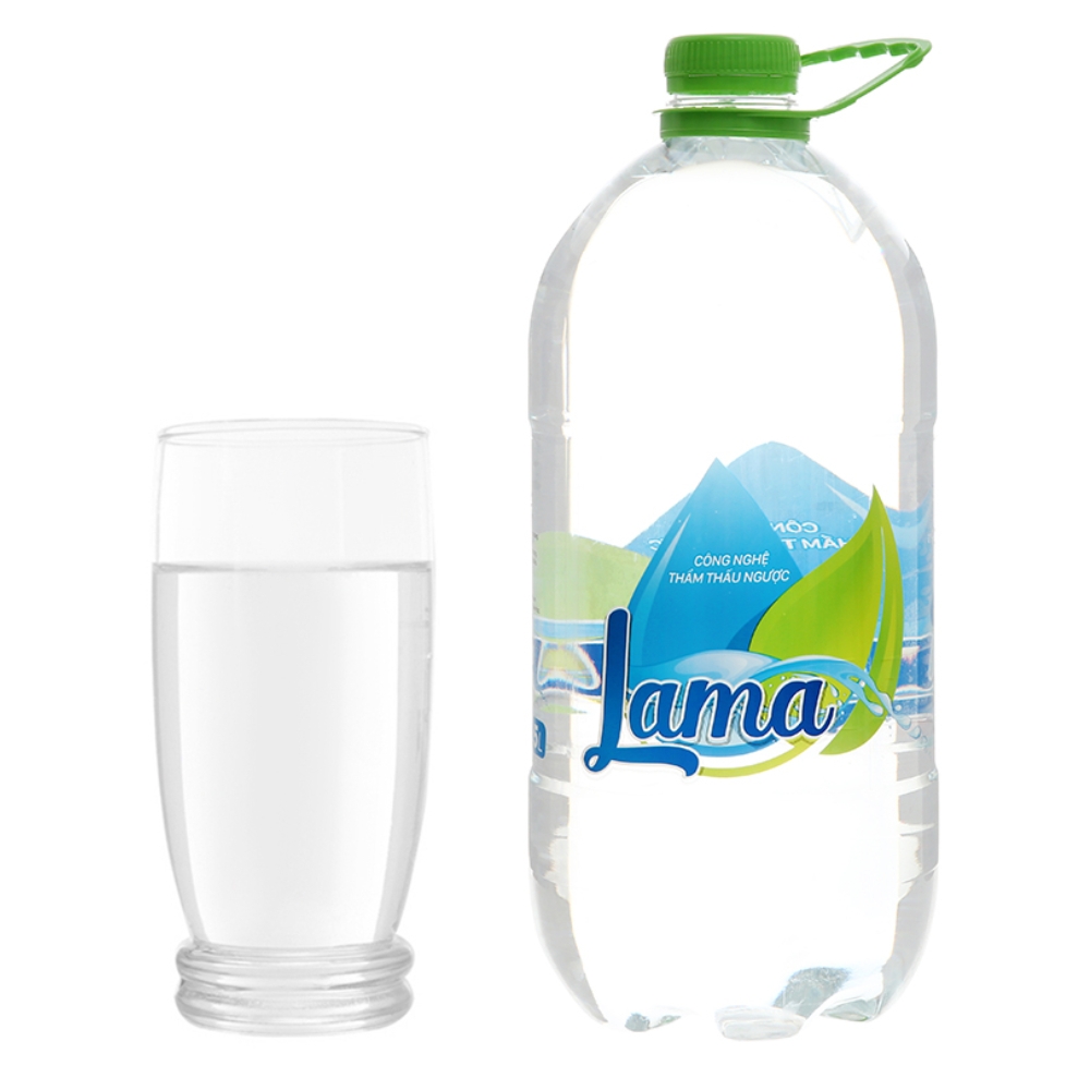Thùng 4 chai nước tinh khiết Lama 5 lít