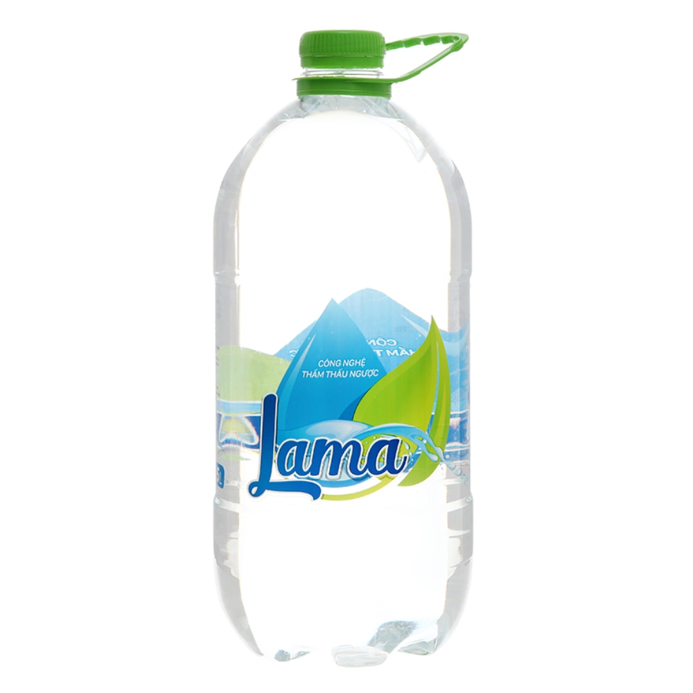 Thùng 4 chai nước tinh khiết Lama 5 lít