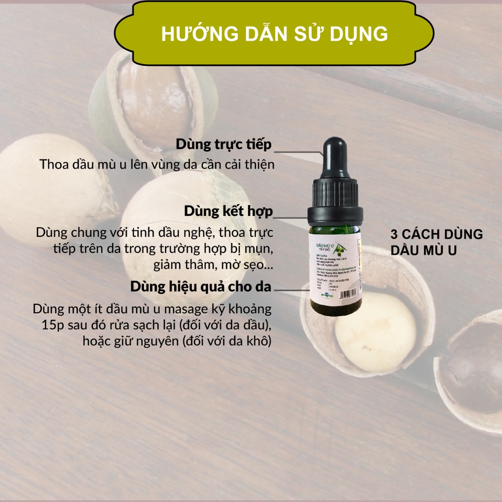 Dầu mù u Tây Đô Đại Phú An (C/10ml)