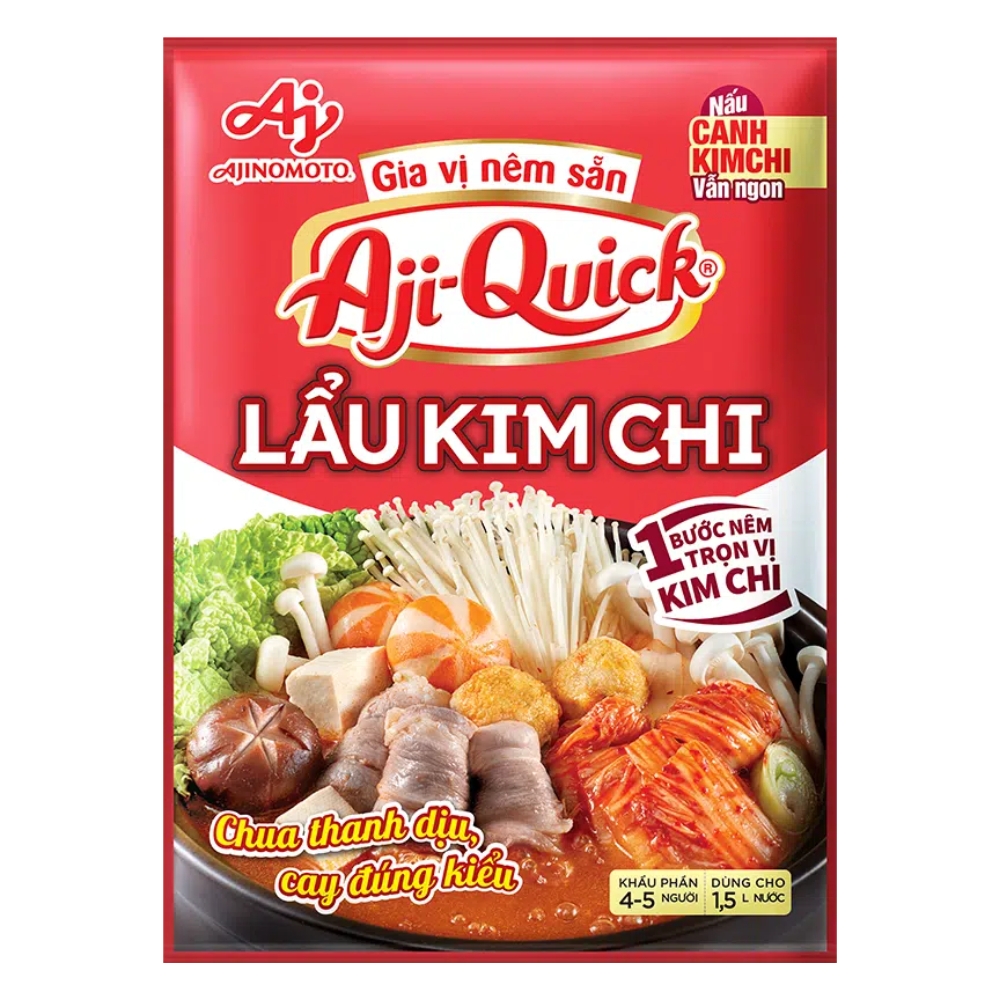 [Combo 10 gói] Gia vị nêm sẵn lẩu kim chi Aji-Quick gói 46g
