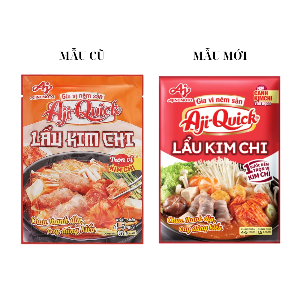 [Combo 10 gói] Gia vị nêm sẵn lẩu kim chi Aji-Quick gói 46g